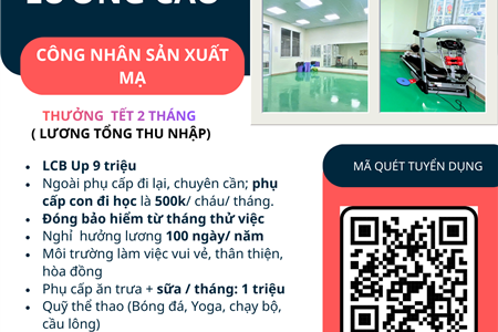 TUYỂN DỤNG CÔNG NHÂN MẠ